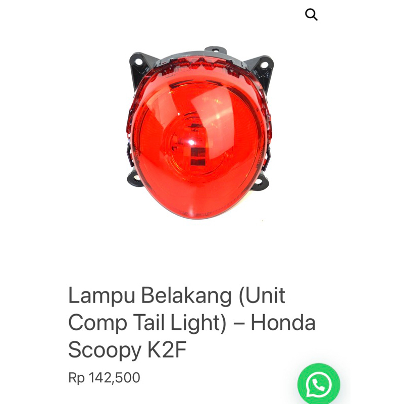 Lampu Belakang Scoopy 2021-2023