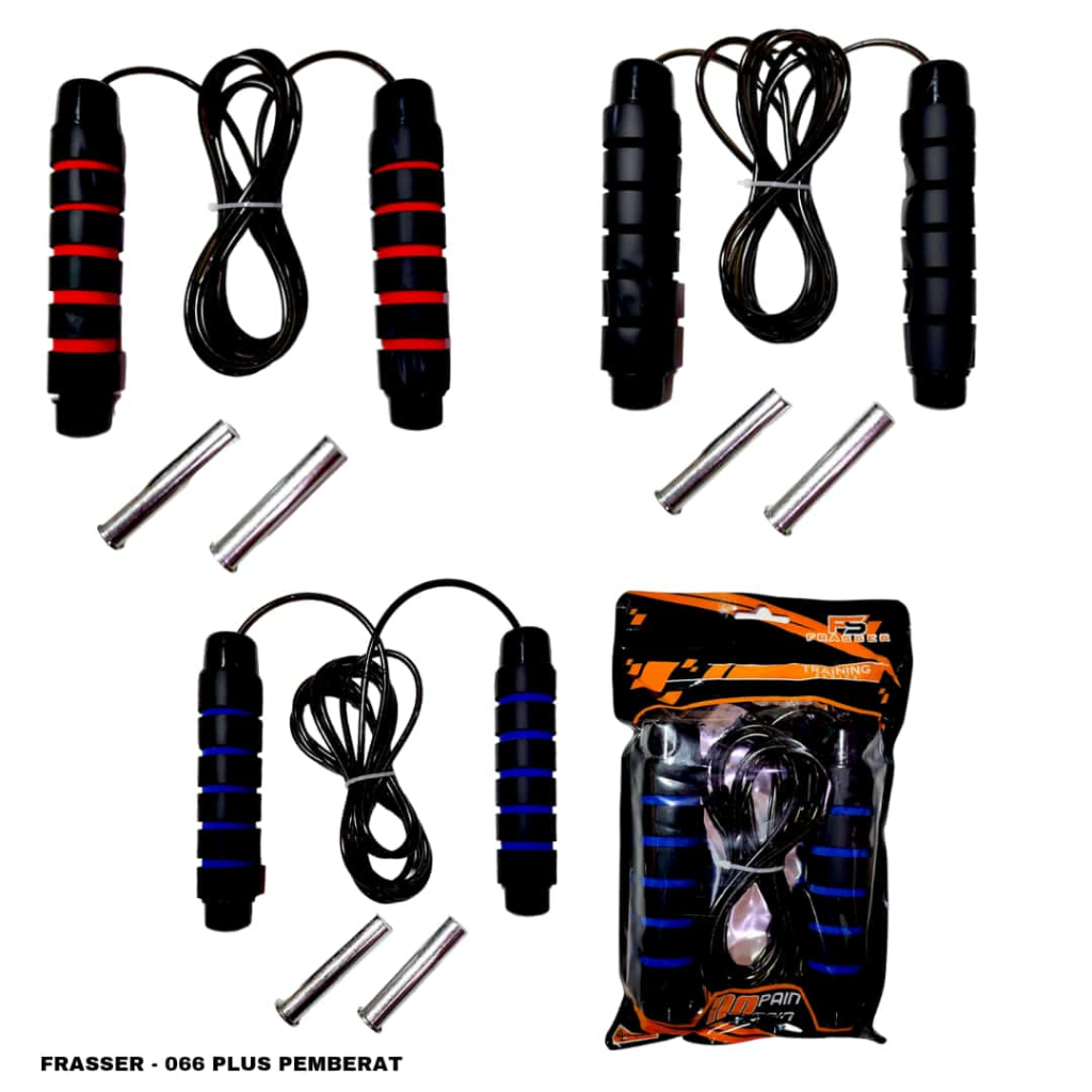 Frasser Tali Skipping Rope Alat Olahrga Fitness / Lompat Tali / Skiping Rope Grip Anti Licin SKPG 16