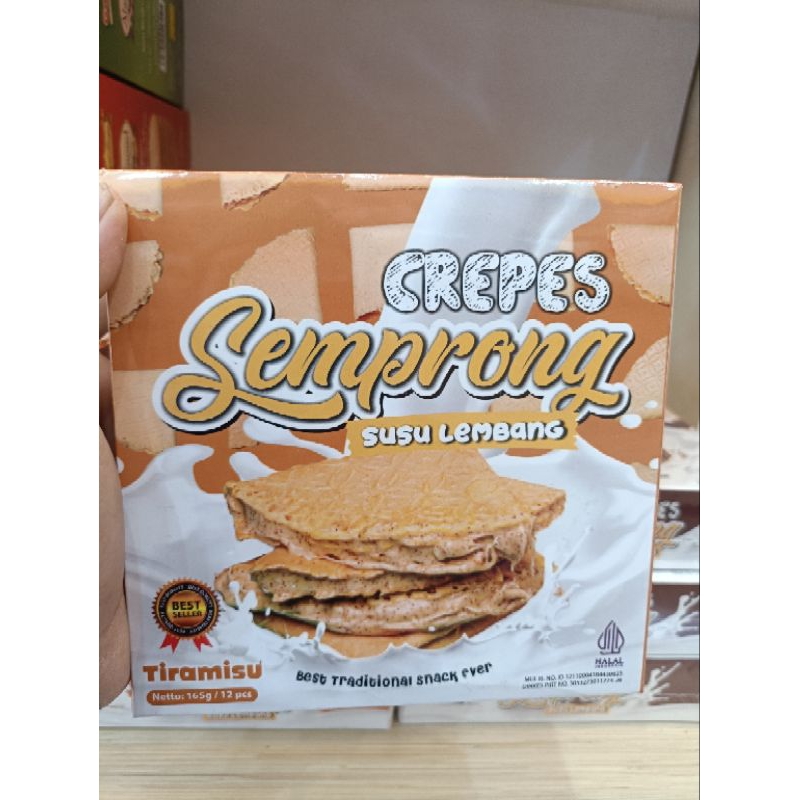 

Crepes Semprong Susu Lembang Tiramisu