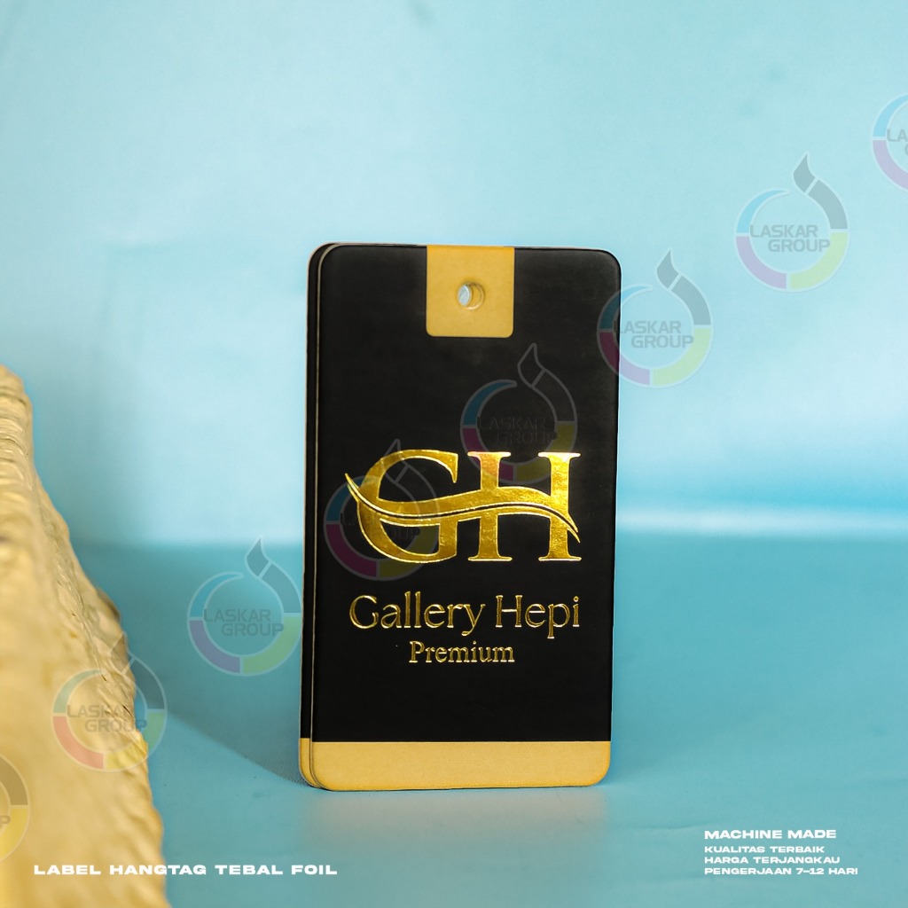 

hangtag foil / hangtag custom / hangtag distro / hangtag tebal 700 gsm