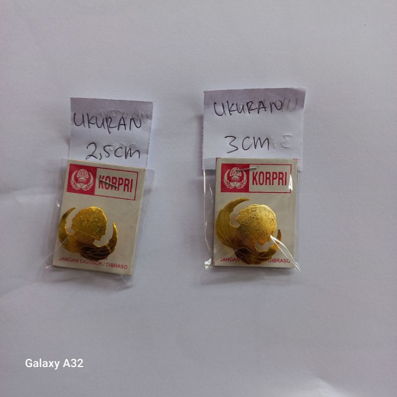 Pin Korpri Peniti Cekung Bros Lencana Korpri Ekonomis Bijian