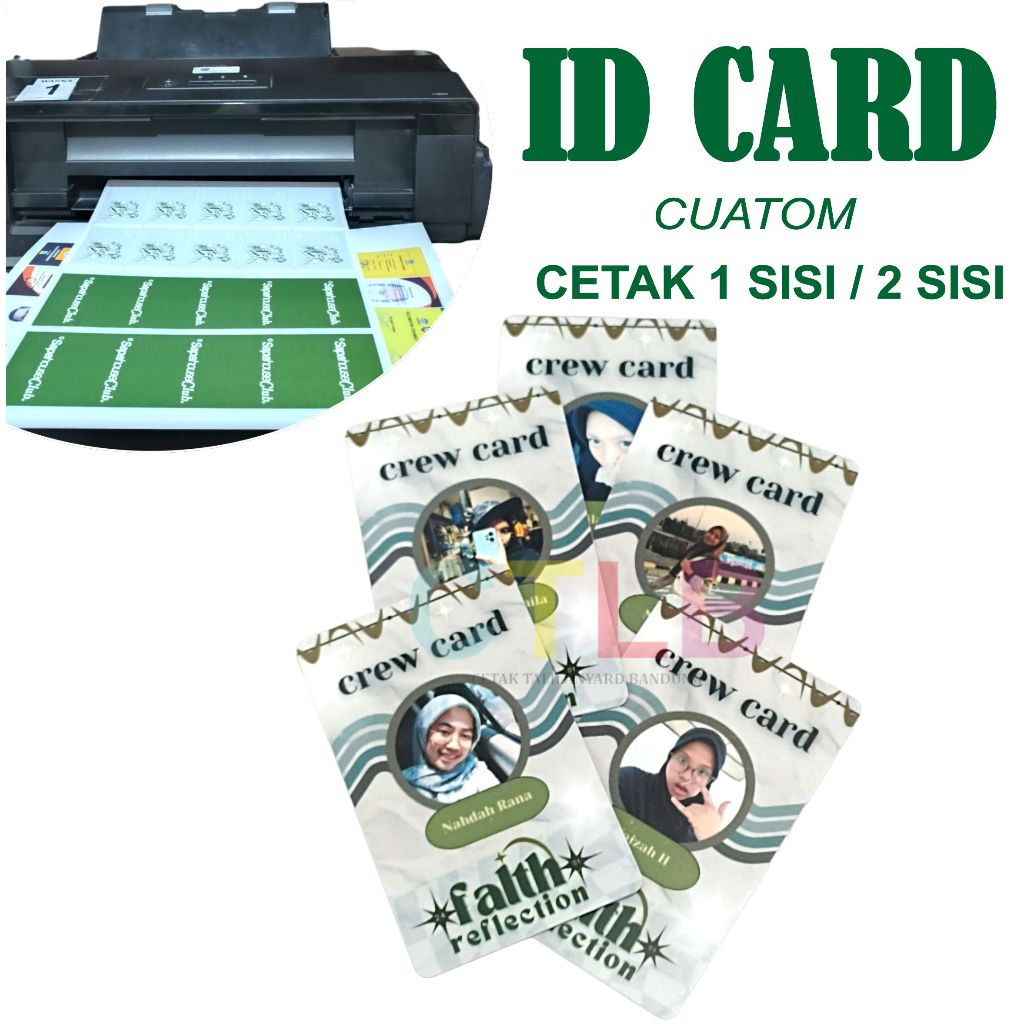 

CETAK KARTU ID CARD BAHAN PVC KETEBALAN 0,9 mm KARTU MEMBER KARTU ANGGOTA KARTU PARKIR ANTI PATAH DAN KELUPAS