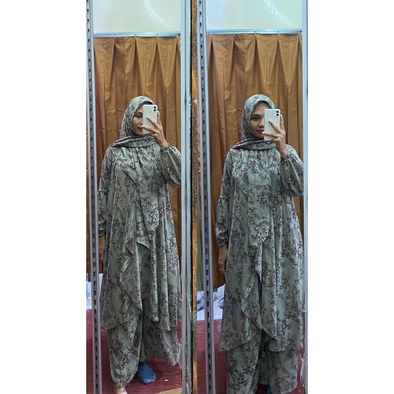 satu set , gamis soira bangkok, abaya queen , gamis zanubat hijab