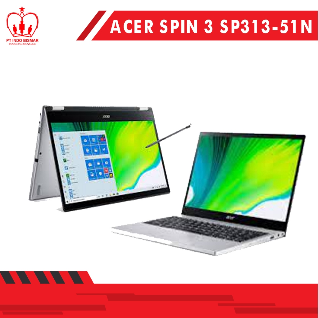 ACER Spin 3 SP313 Proc Intel i5 1135G7 Win11 (13.3" WQXGA Touch/UMA/512GB SSD/8GB)