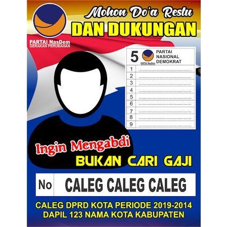 

Stiker Caleg kampanye custom ZENNIDA Sticker pemilu partai label