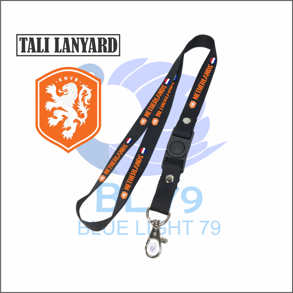 Gantungan kunci LOGO NETHERLANDS / FIFA WORLD CUP 2022 QATAR / tali lanyard band gantungan leher ID 