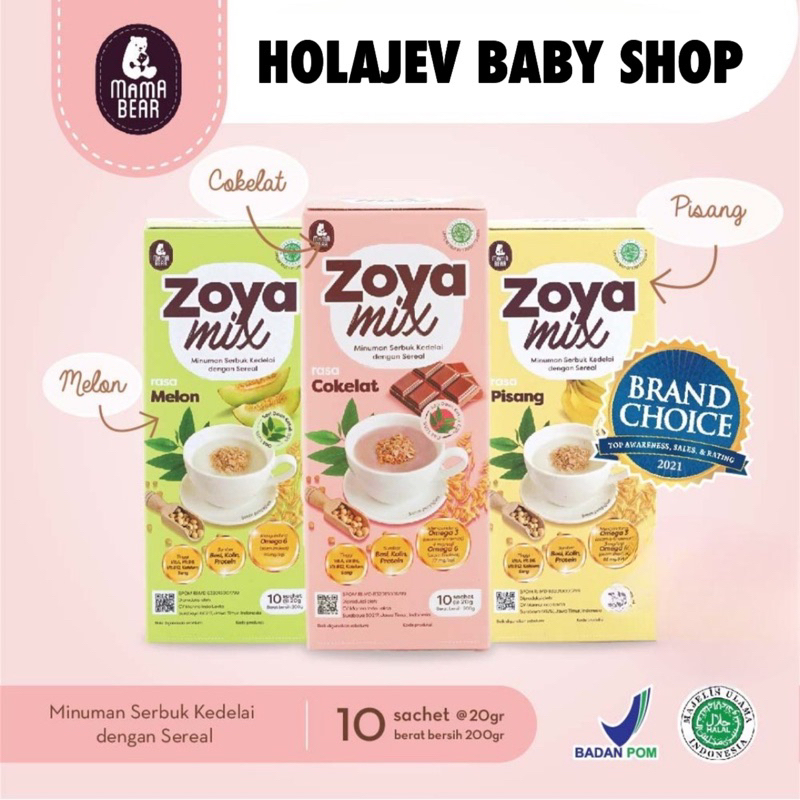 MAMABEAR Zoya Mix Pelancar Asi Booster 200g | Soya Mix Nutrisi ASI Booster Susu Kedelai Pelancar Asi