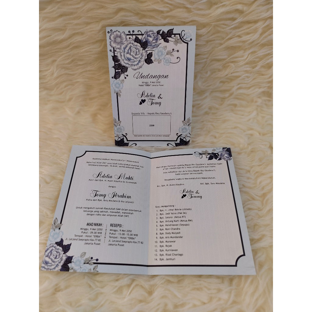 BLANGKO UNDANGAN ERBA SERI 2208