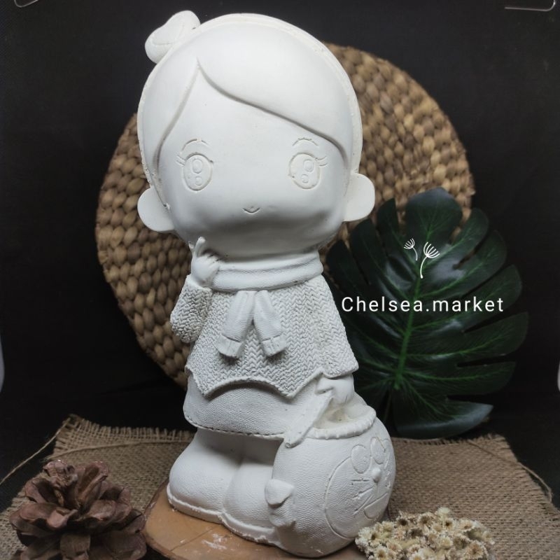 patung lukis gypsum 3D