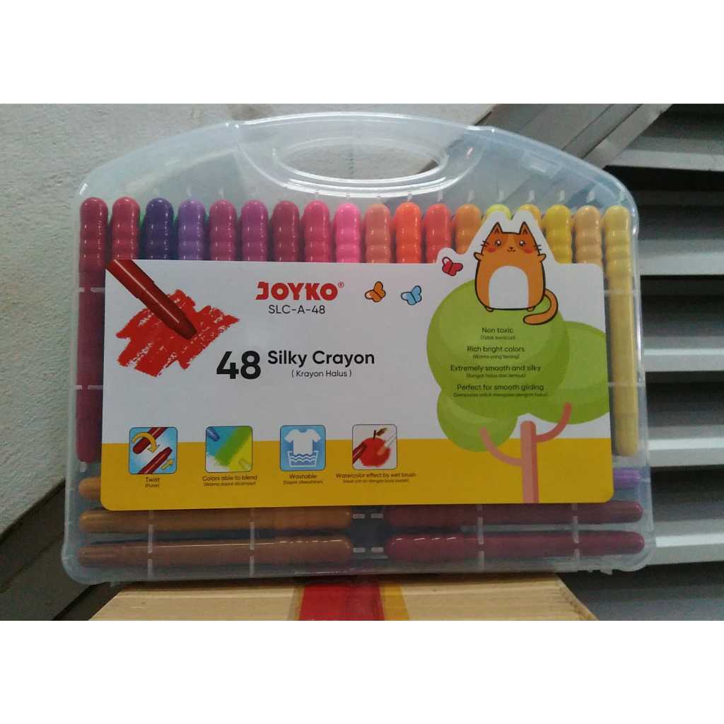 

YUH Joyko Krayon Halus / Silky Crayon SLC-A-48 48Warna MURAH