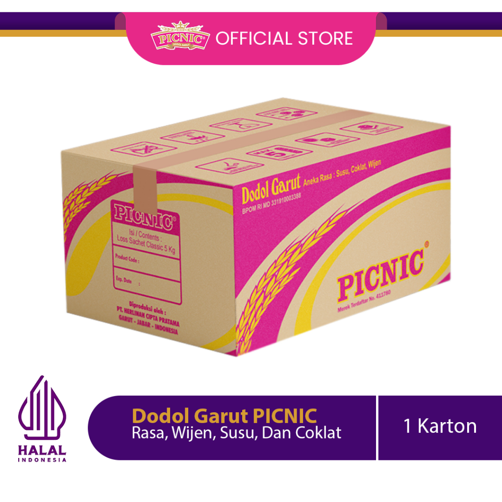 

Dodol Garut PICNIC Loss Pink 1 Karton