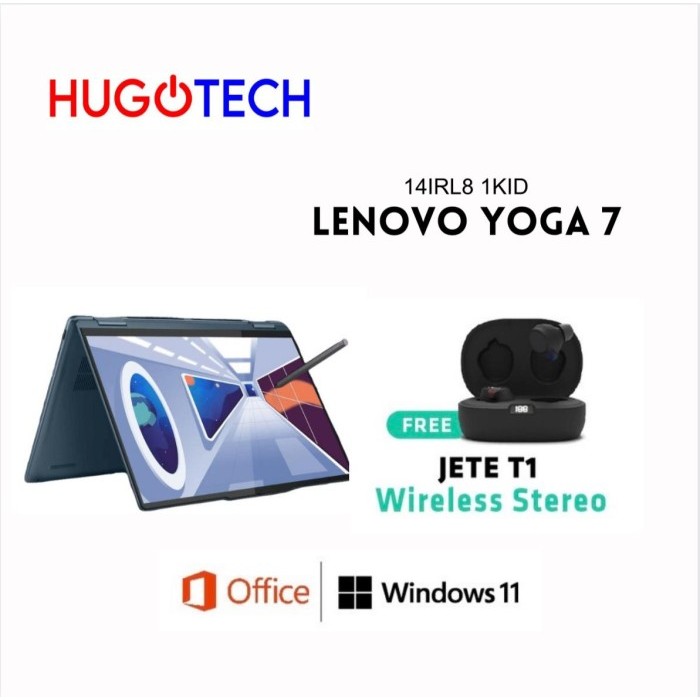 LENOVO YOGA 7 14IRL8 1KID Intel I7-1360P 16GB 1TB SSD 2.8K OLED TouchS