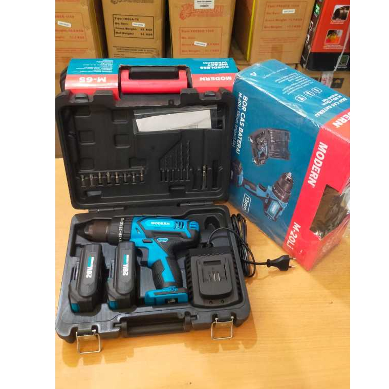 MODERN M20Li Mesin Bor Cordless 13mm 20V (Bor Impact Batrai)