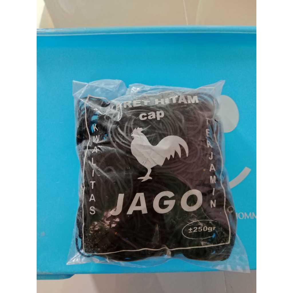 

Karet Hitam / Karet Gelang Multifungsi Cap Jago Kemasan 250gr