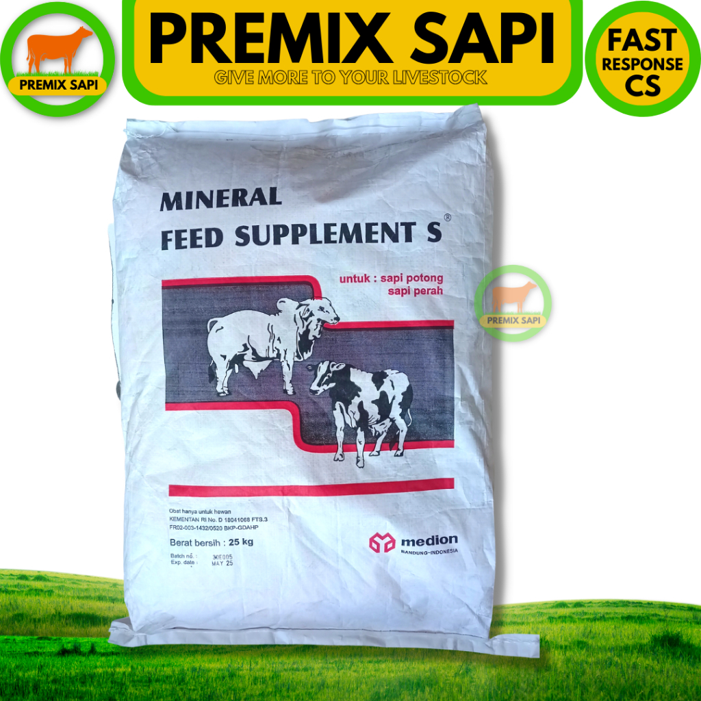 MINERAL FEED SUPPLEMENT S MINERAL SAPI MEDION 1 SAK 25KG