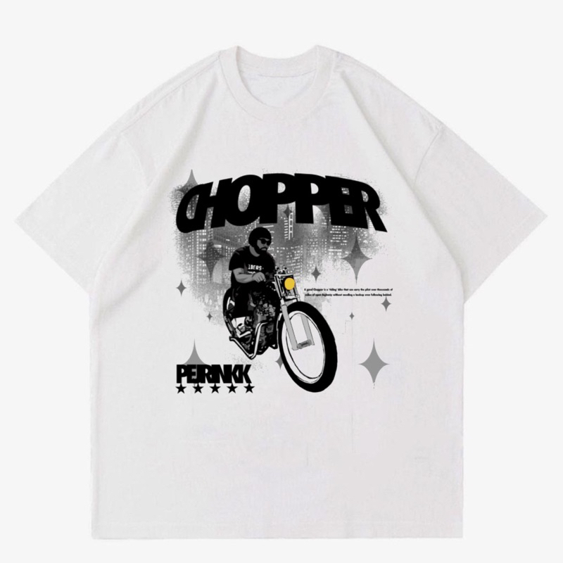 KAOS MOTOR CHOPPER VINTAGE | T-SHIRT BAJU GAMBAR MOTOR CHOPPER | KAOS MOTOR CHOPPER