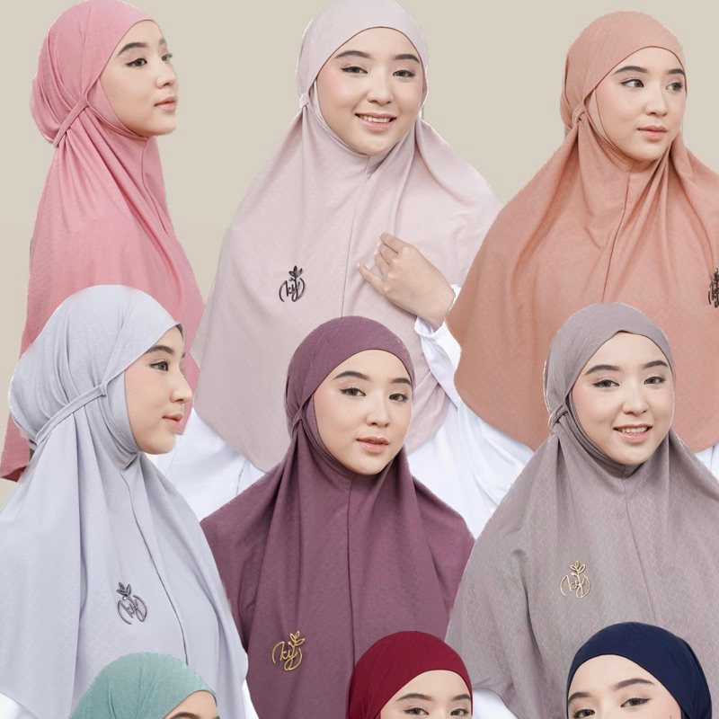 Koyu Hijab Instan Bergo Jersey Premium Liliana