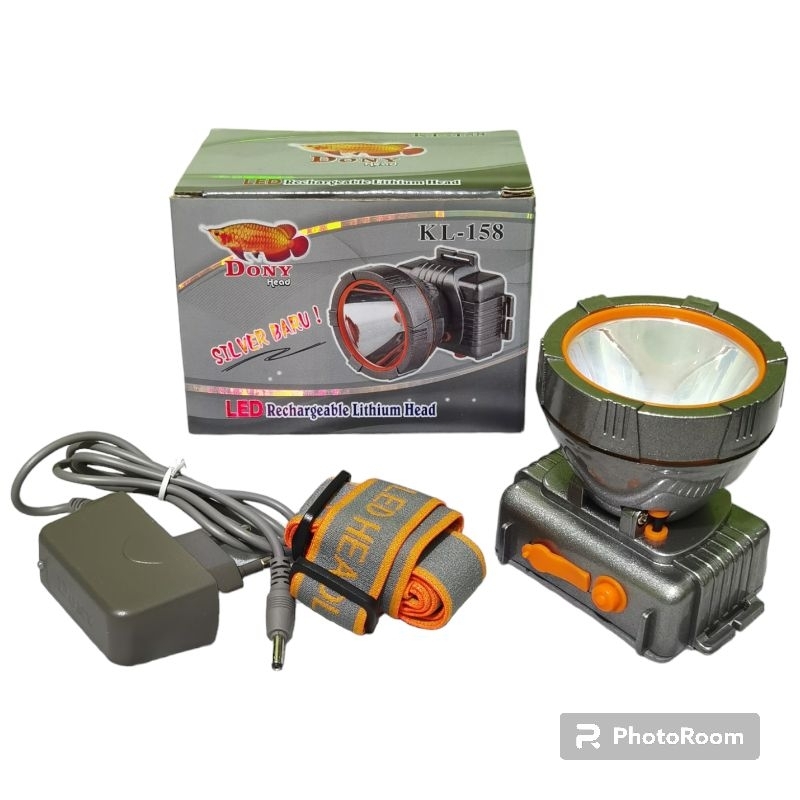 Senter Kepala Dony 10W Tipe KL-158 ll Cahaya putih ll Original 100% ll Bisa COD /Instad