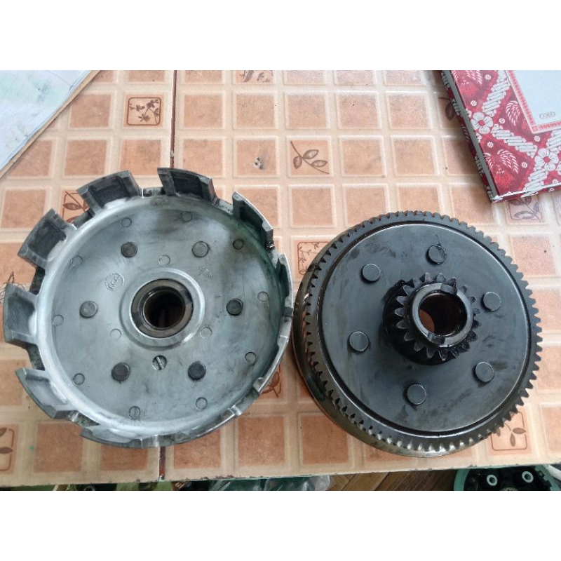 Mangkok kopling byson gear primari byson ori wajib ganti karet