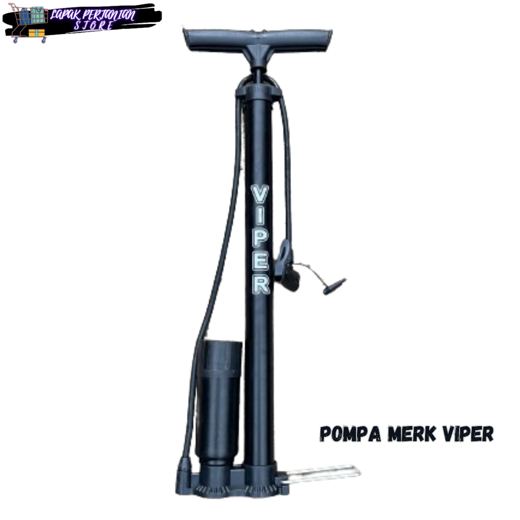 Pompa Ban Dan Sepeda Motor Merk Viper - Pompa Angin Tabung Manual - Pompa Sepeda Motor - Pompa Balon