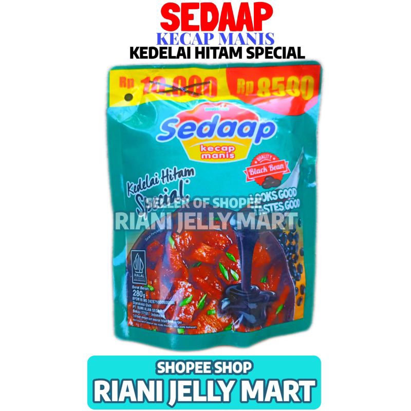

Kecap Manis Sedaap Kedelai Hitam Spesial 280 GR