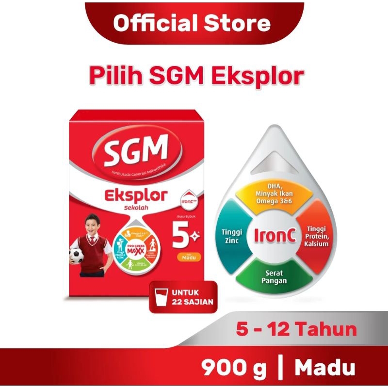 

SGM Eksplore 5+ Madu 900gr