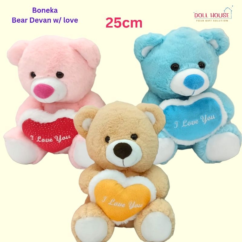 Boneka Bear I Love You / Boneka Beruang I Love You / Boneka Bear Valentine Love / Boneka Beruang Val