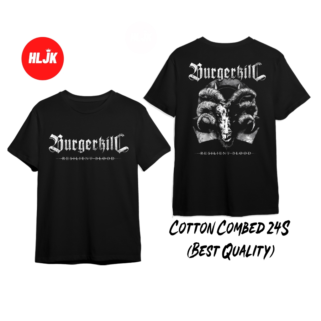 Kaos Band Burgerkill Resilient Blood / Tshirt Rock Metal