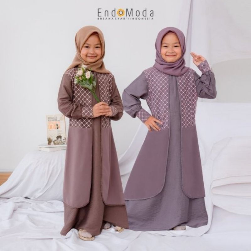 Endomoda Gamis Anak Belvina | Gamis Anak | Gamis Anak Lucu | Gamis Anak Layer| Gamis Anak Terbaru | 