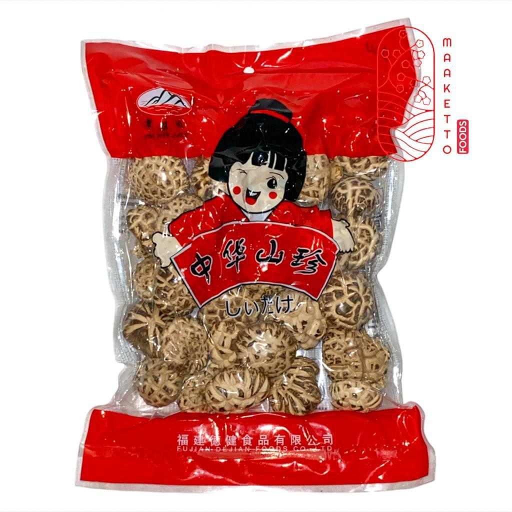 

Jamur Shitake Mutiara Cui Ping Lake Kering / Siongku Mutiara Besar 250gr