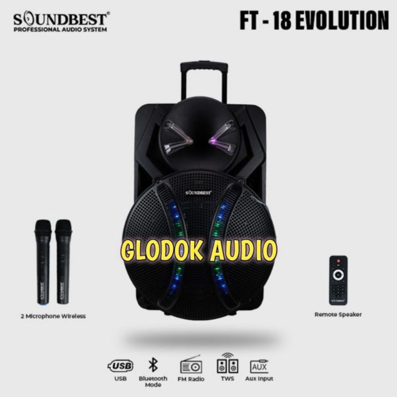 Speaker Portabel Soundbest FT 18 Evolution Original Speaker 18inch Garansi resmi