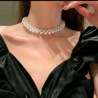 Kalung Mutiara / Choker Mutiara / Kalung Coker / Kalung Choker