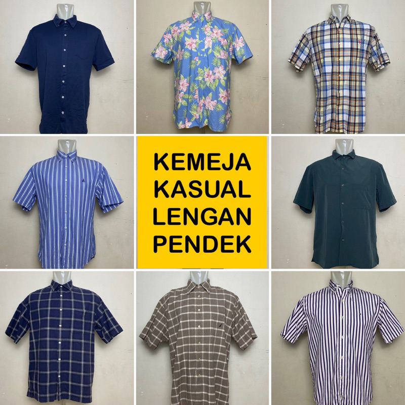 Kemeja pria lengan pendek preloved