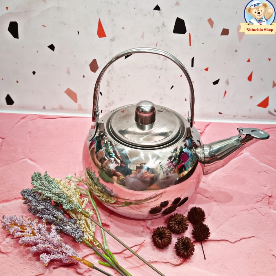 Bayar Di Tempat TERMURAH Teko Kecil Aladin Stainless Ceret Mini Silver dan Gold N69