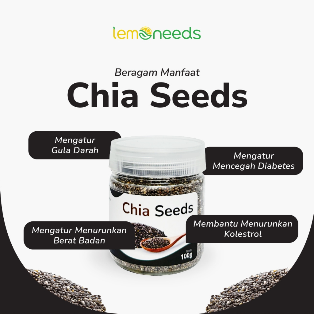 

Chia seed Organik 100gr dari lemoneeds