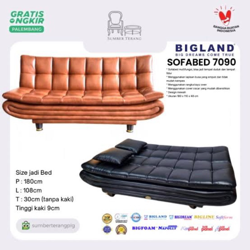 sofa bed sofabed bigland 7090 sofa murah
