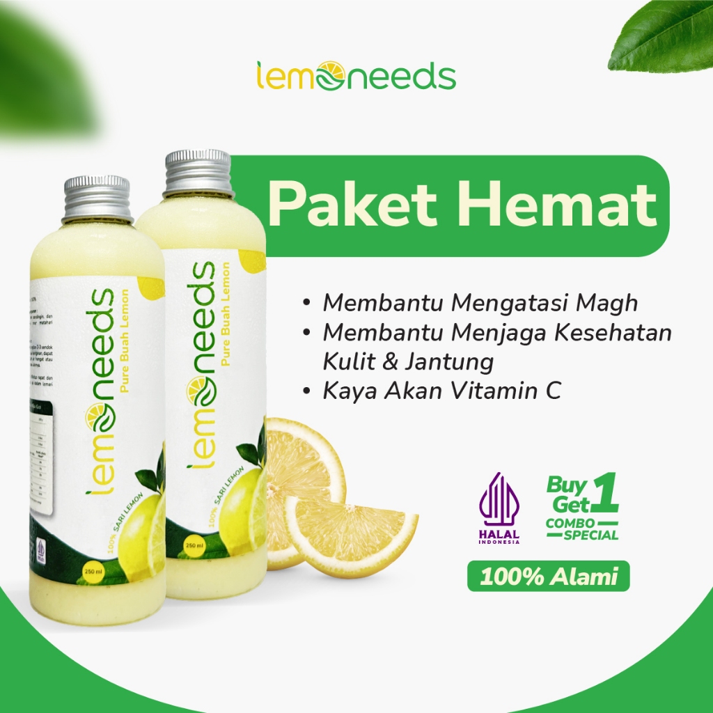 

PAKET HEMAT LEMONEEDS 2 BOTOL LEMONEEDS