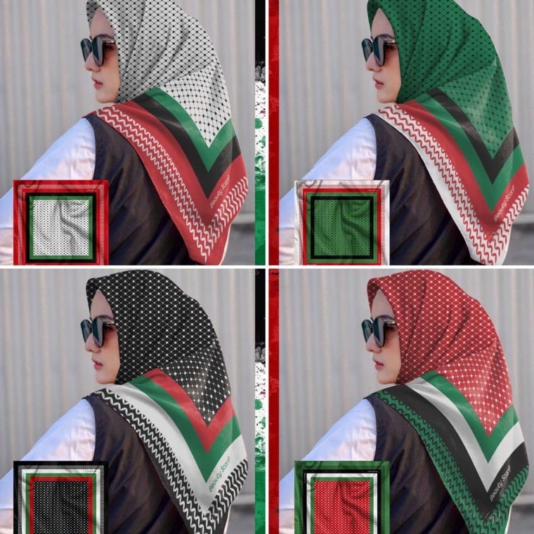 Belanja Hore codeMm3M7 hijab palestine hijab segiempat voal sublime lassercut