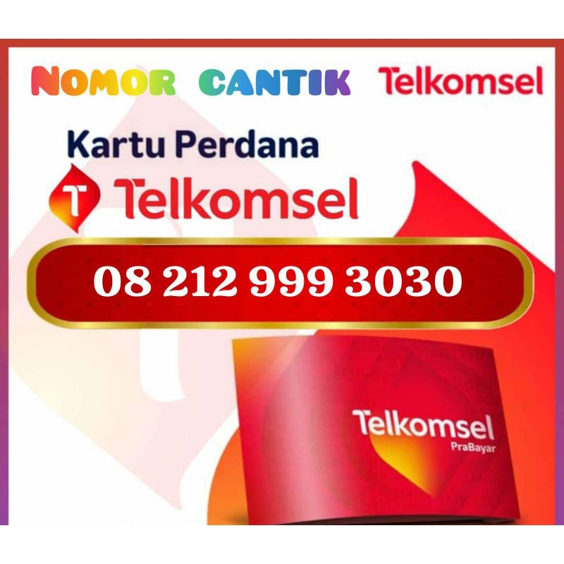 Nomor Cantik Telkomsel Prabayar 3030 / 999 3030