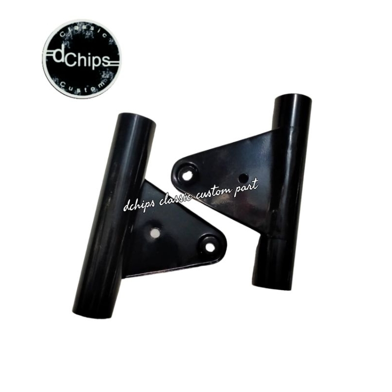 kupingan lampu depan custom chopper universal cat powder coating
