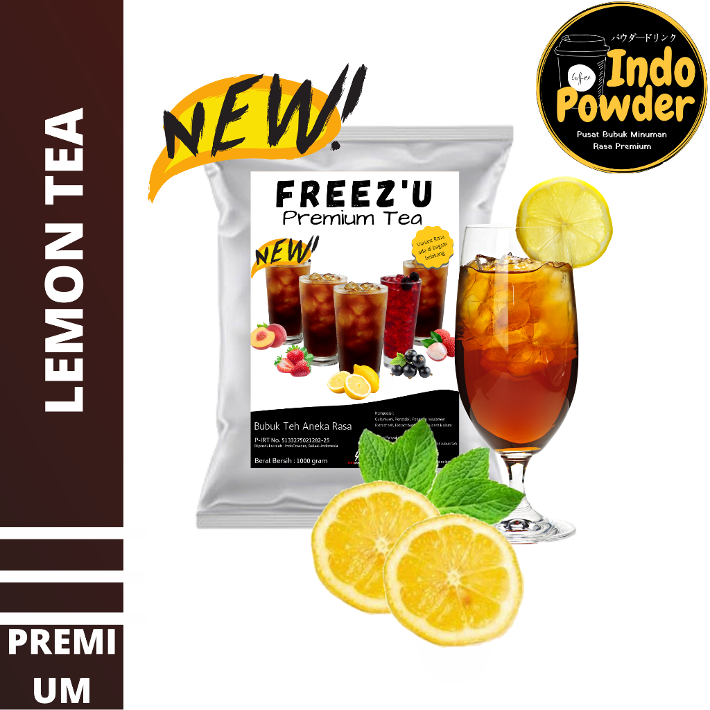 

PREMIUM Lemon Tea 1 Kg I Bubuk Lemon Tea FREEZ'U 1 Kg I Lemon Tea Powder Premium 1kg