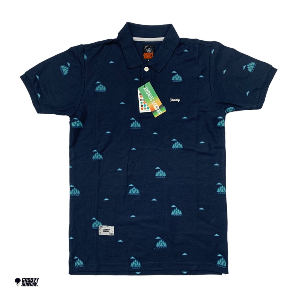 Polo Shirt / Kaos Kerah Pria Printing Slimfit Premium