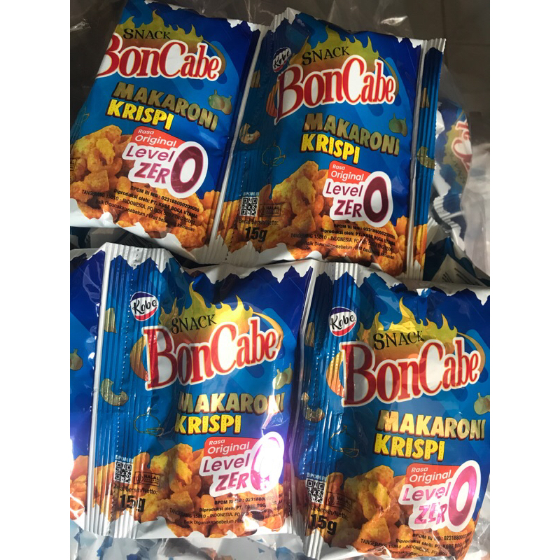 

snack Boncabe makaroni krispi 1 renteng isi 10pcs