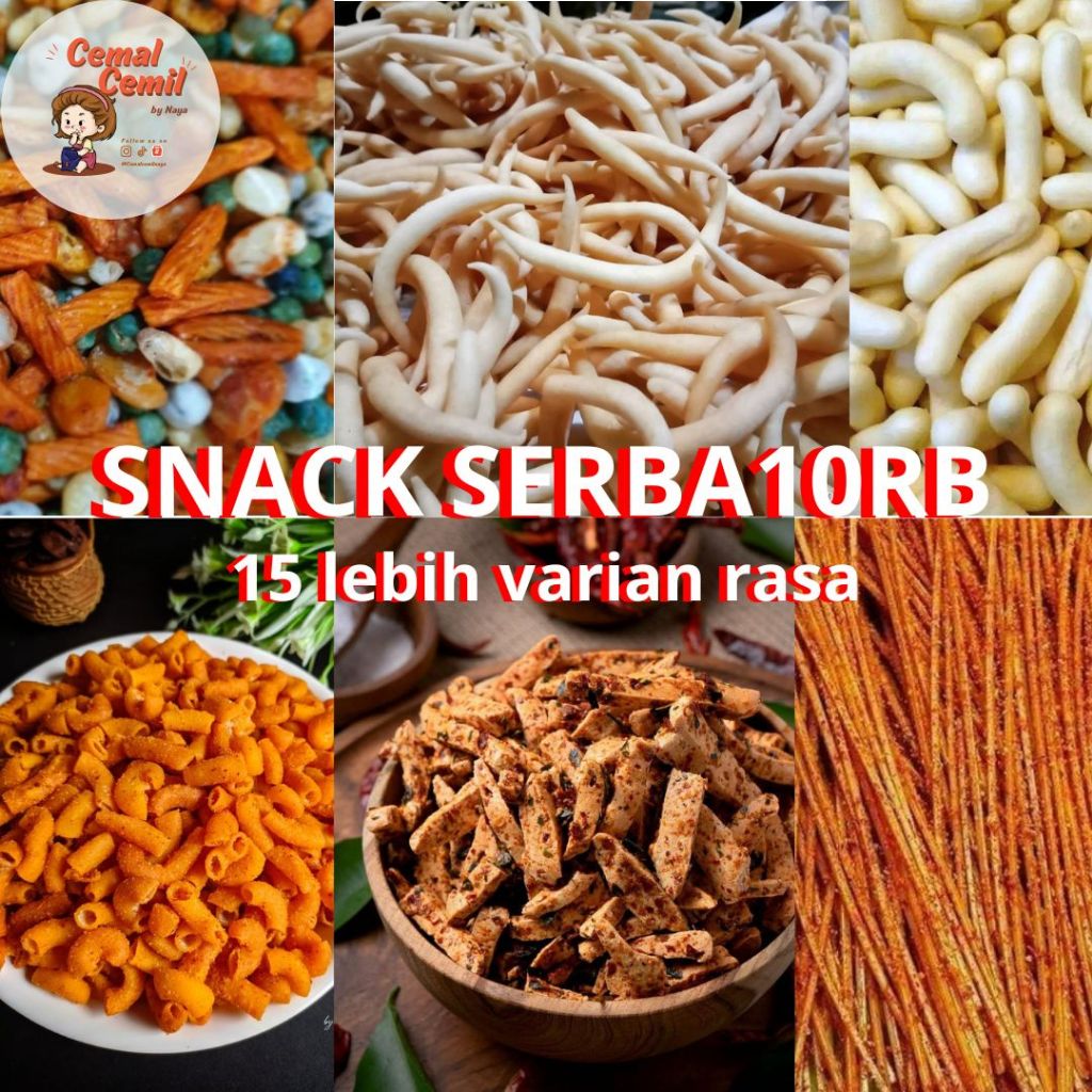 

Cemilan Serba 10 ribu / Cemilan 10000 / Snack Kiloan Termurah / Snack Lebaran