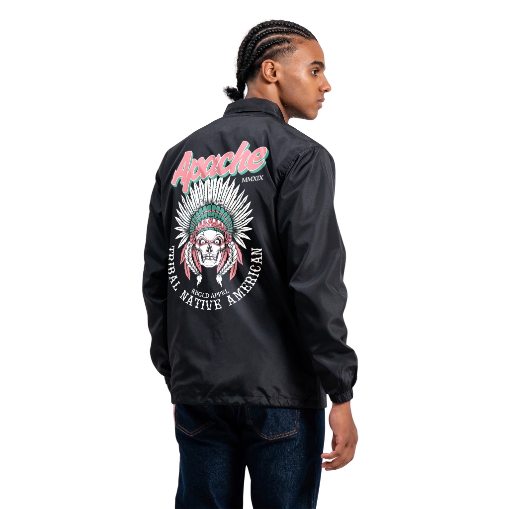 Ribsgold Jaket Coach DeadApache Graphic Lengan Panjang Pria CGR