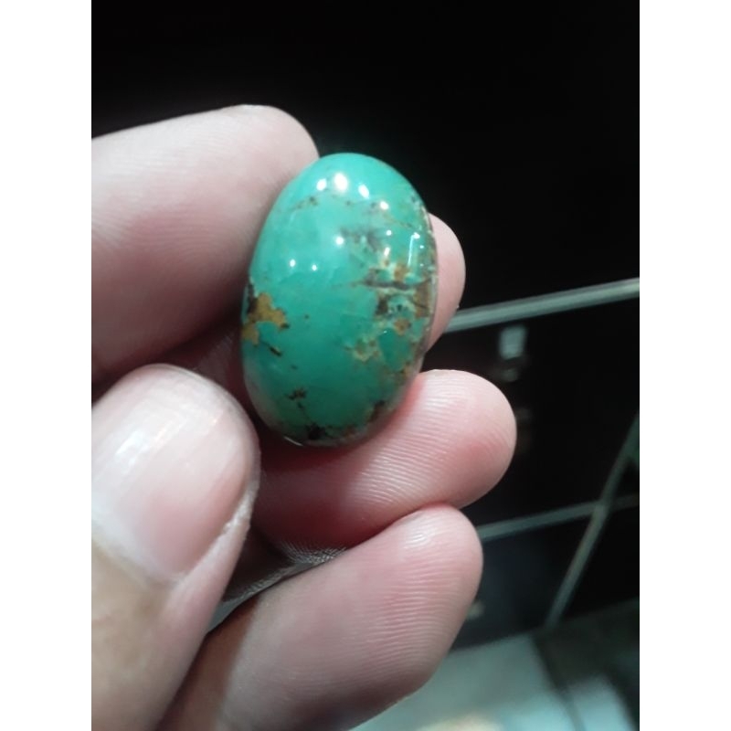 batu cincin pirus persia hijau muda24x15,5