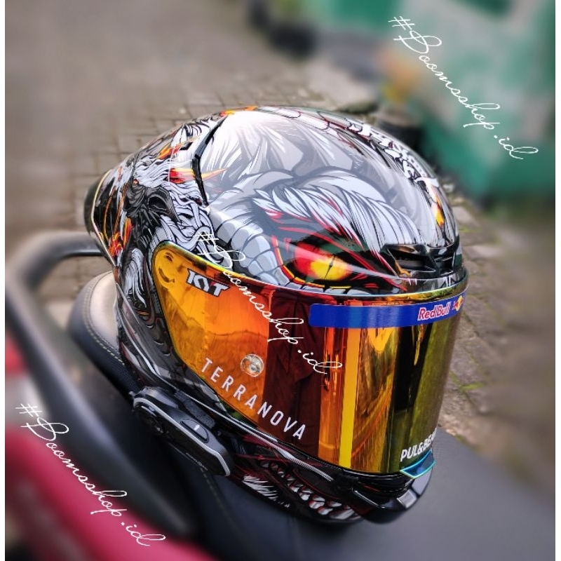 helm Kyt tt course repaint livery dragon