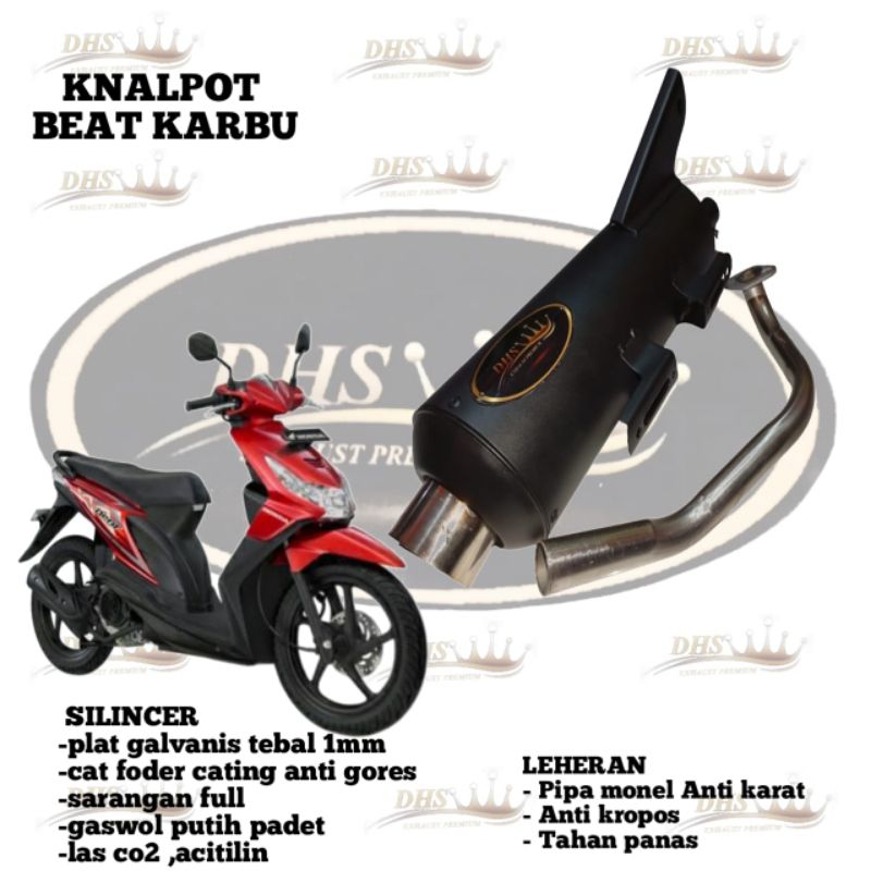 Knalpot Standard Racing Copy Cms Beat Karbu
