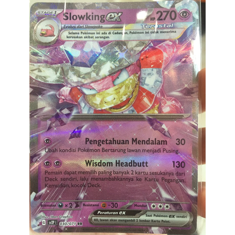 KARTU POKEMON SLOWKING ex RR INDONESIA HOLO