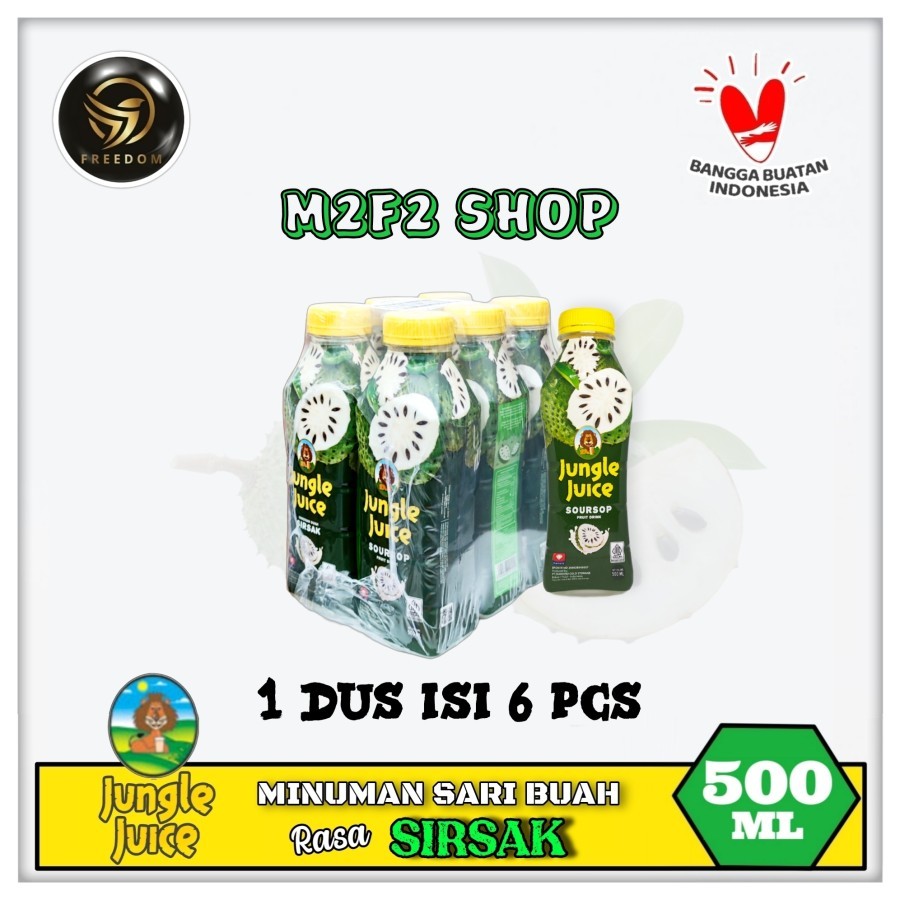 

Diamond Jungle Juice Soursop | Jus Sirsak Botol Pet - 500 ml (Kemasan 1 Pack)